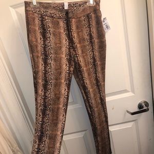 Animal print pants size small